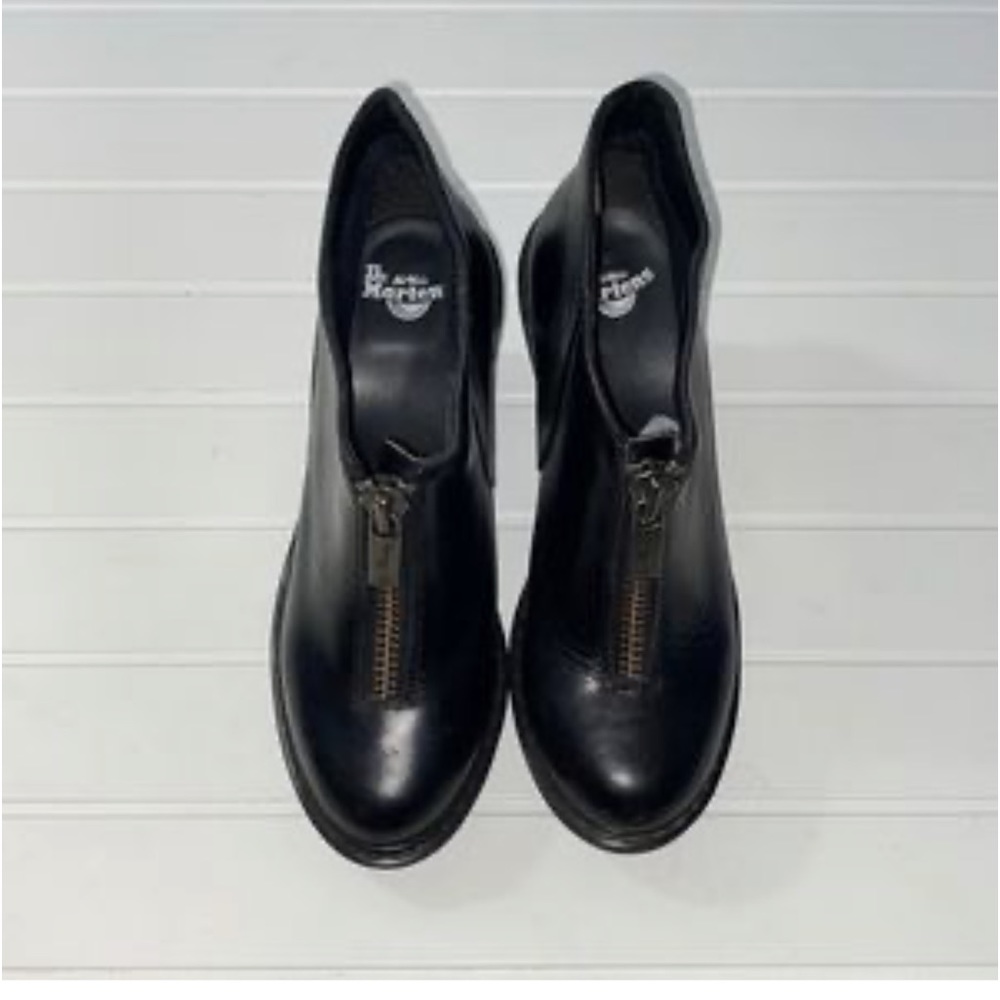 Dr. Martens Women’s Jolene Smooth Leather Zip Front Ankle Boots made in England